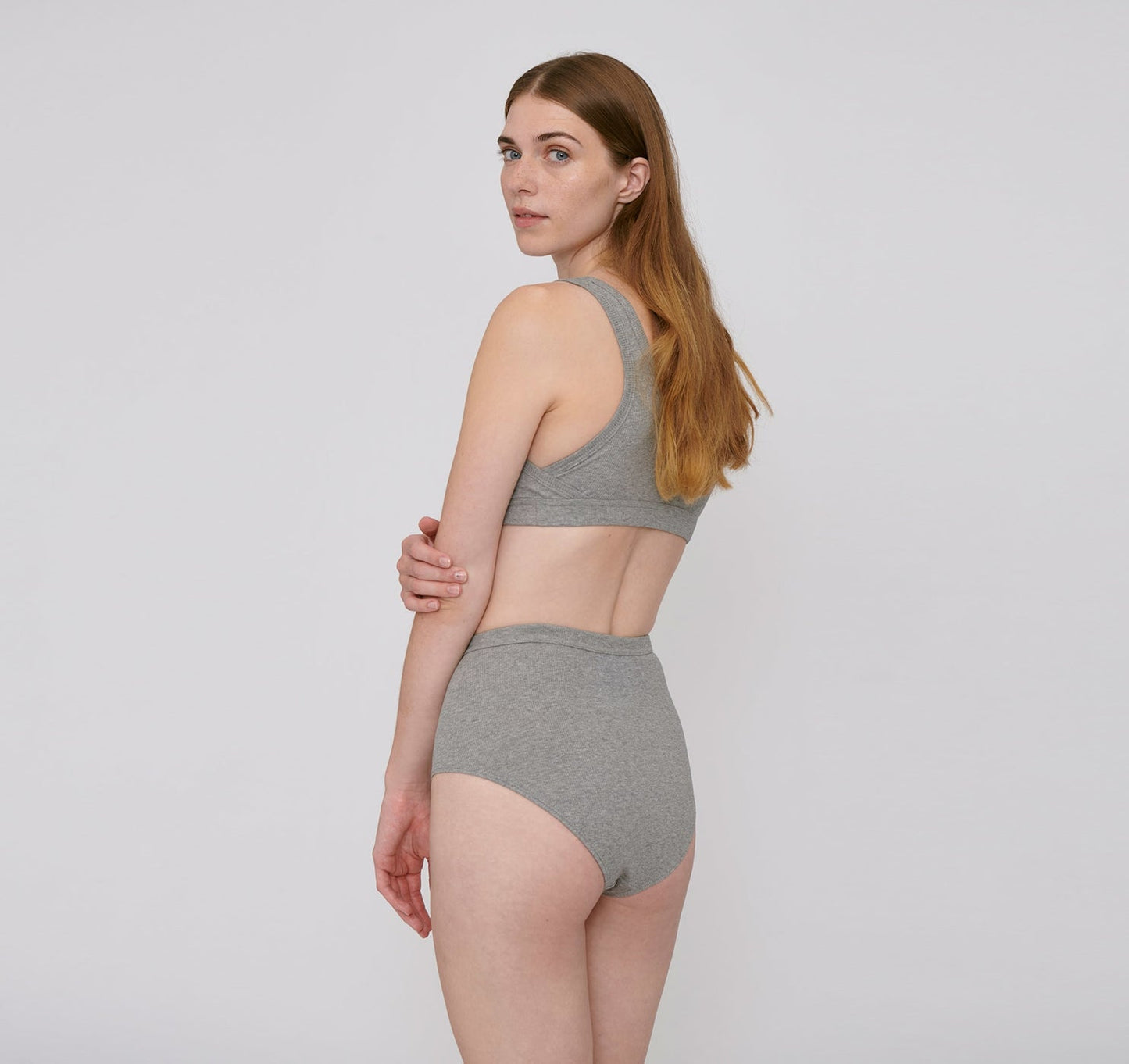 Rib-Flex Super High-Rise Briefs 2-Pack - Grey Melange