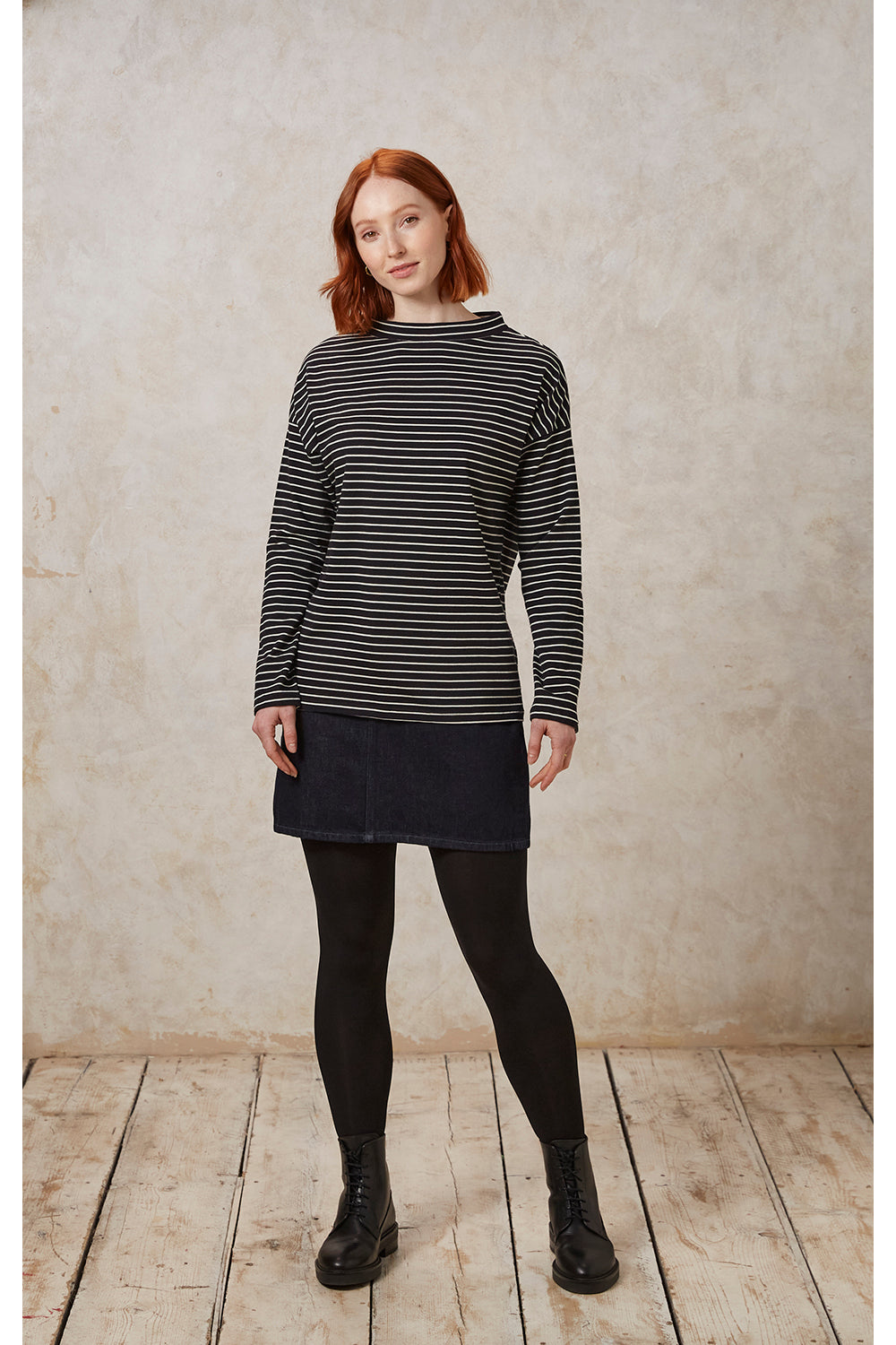 Nova Stripe Top- Black