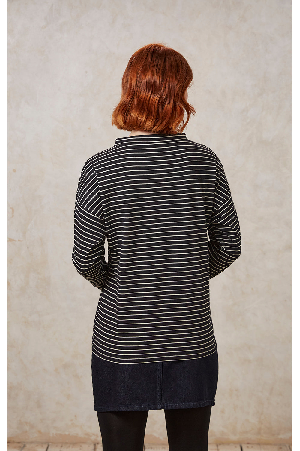 Nova Stripe Top- Black