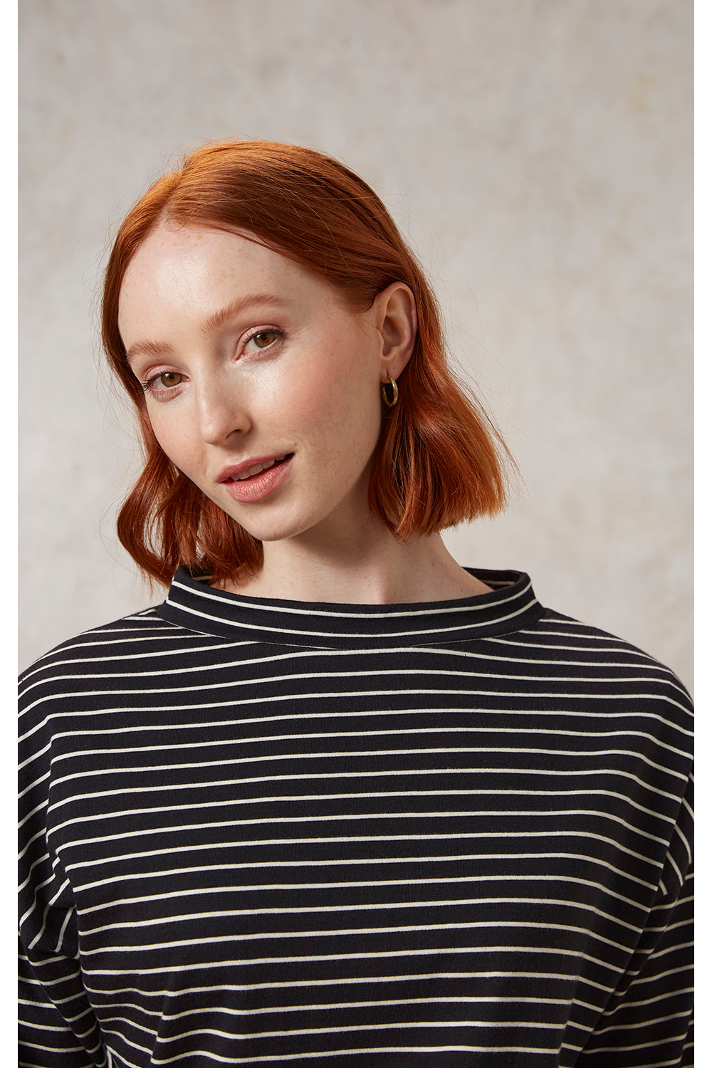 Nova Stripe Top- Black