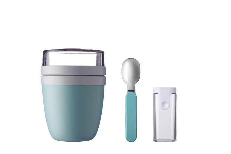 Promoset Lunchpot + Vouwlepel Ellipse - Nordic Green