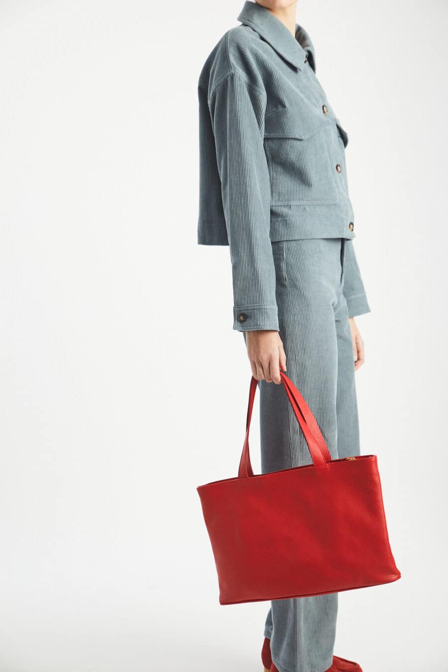 Peter Corduroy short jacket with pockets - Blue