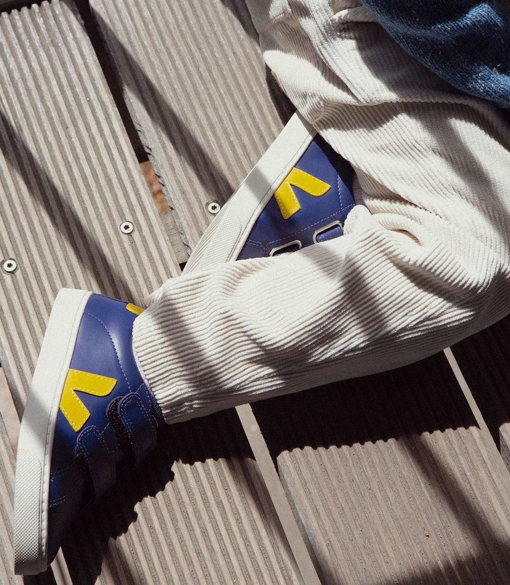 Small Esplar Velcro Leather - Nautico Gold/Yellow