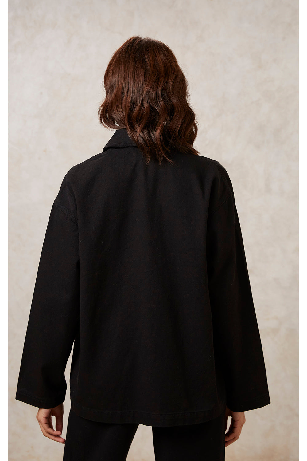 Sally Twill Jacket - Black