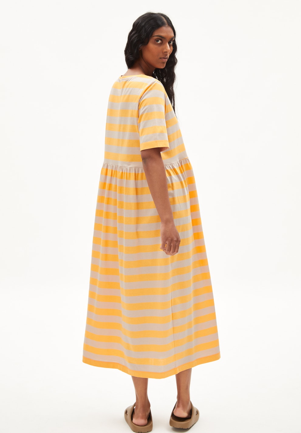 Taaky Block Stripes - Mangorange/Light Desert