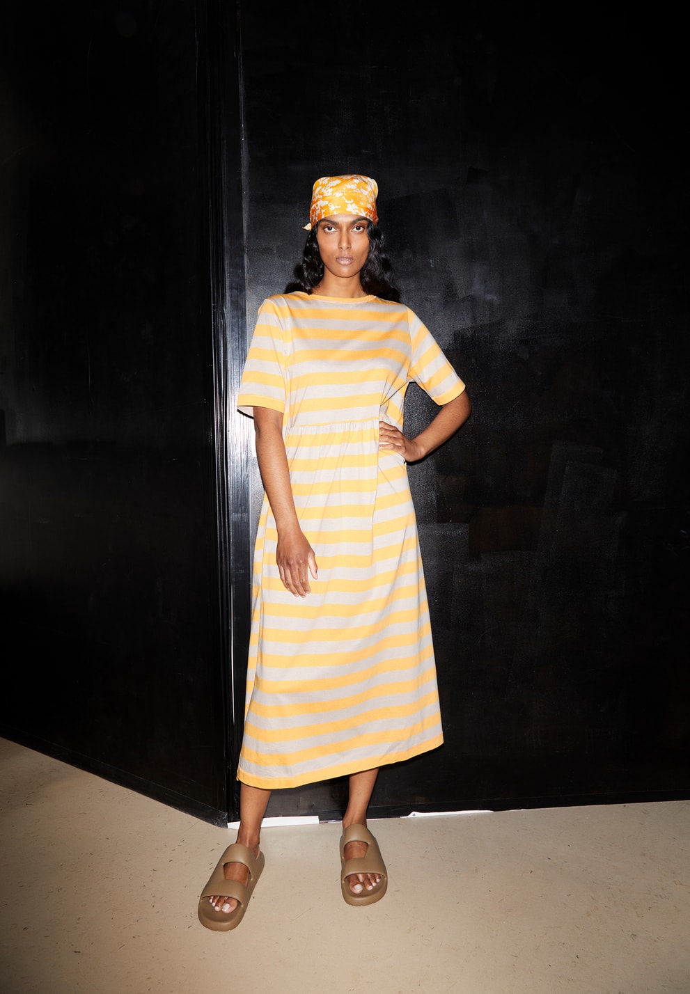 Taaky Block Stripes - Mangorange/Light Desert