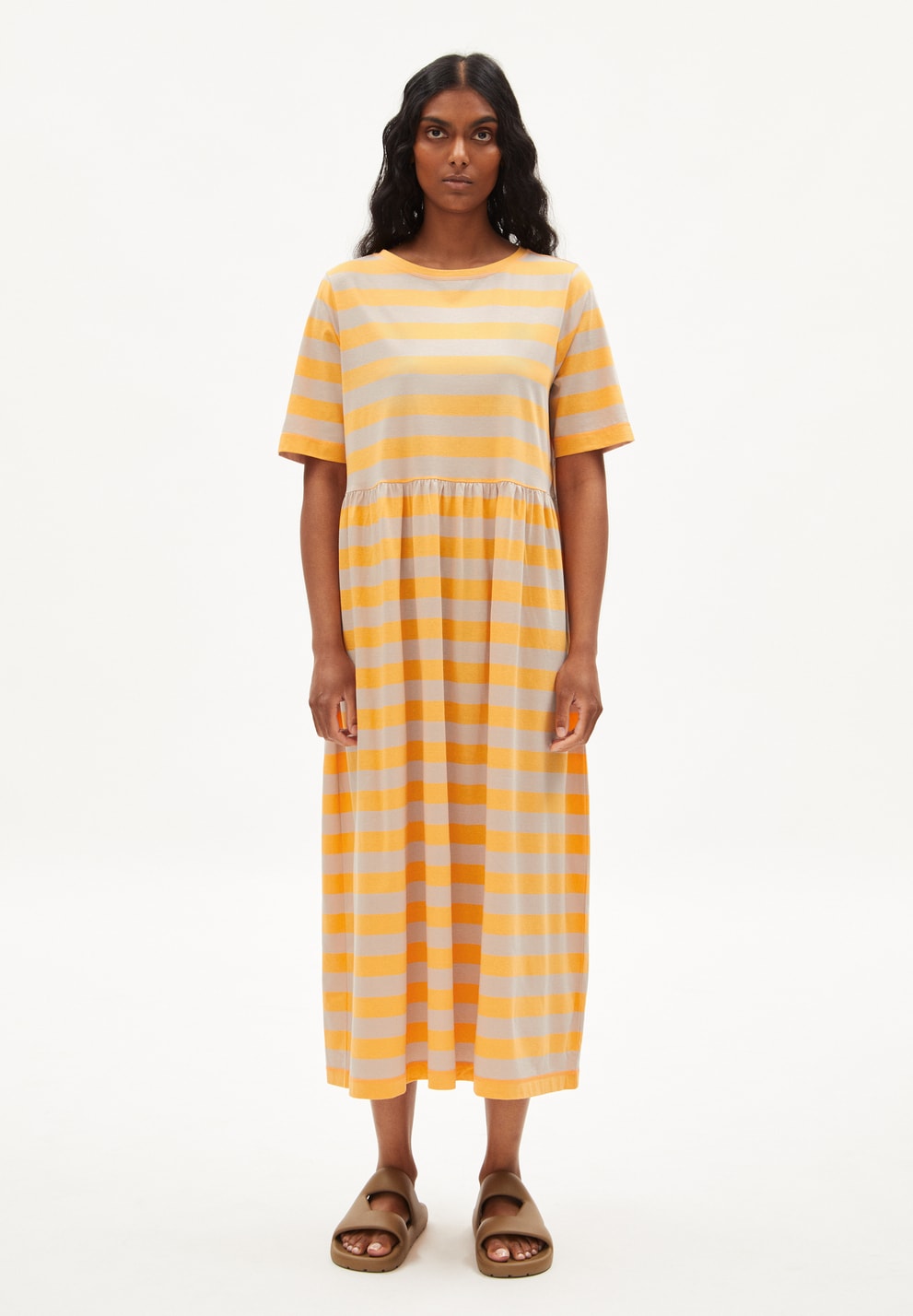 Taaky Block Stripes - Mangorange/Light Desert