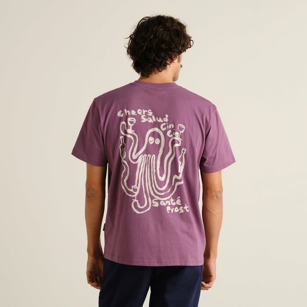 T-shirt Stockholm Cheers Salud Berry Purple