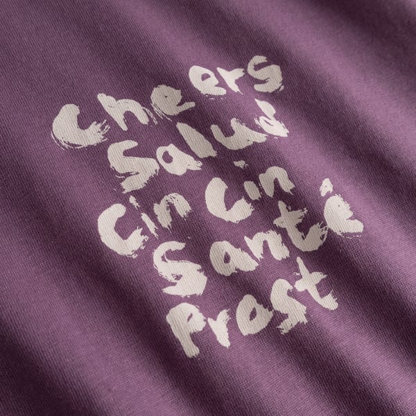 T-shirt Stockholm Cheers Salud Berry Purple