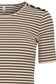 Pzhavana SS Tshirt - Irish Cream Striped