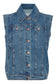 Pzvanilla Denim Waistcoat - Medium Blue Denim