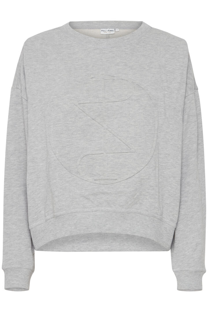 Pzmallie Sweatshirt - Light Grey Melange
