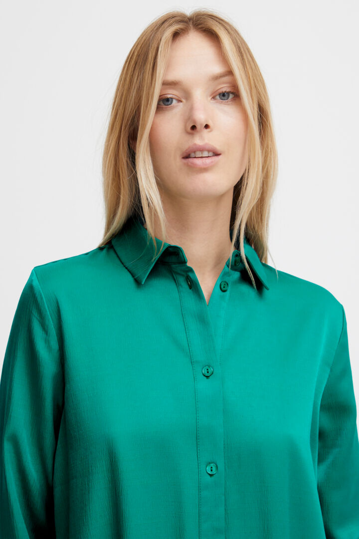 Byjimsa Shirt Dress - Cadmium Green