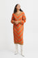 Bymica Stripe Dress - Flame Mix