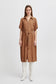 Byhanva Vneck Dress - Light Woven - Toasted Coconut