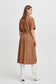 Byhanva Vneck Dress - Light Woven - Toasted Coconut