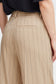 Pzjanna HW Pants Wide Leg Full Length - Irish Cream Stripe