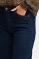 Pzmorina HW Jeans Curved Leg - Medium Blue Denim