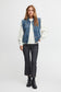 Pzvanilla Denim Waistcoat - Medium Blue Denim