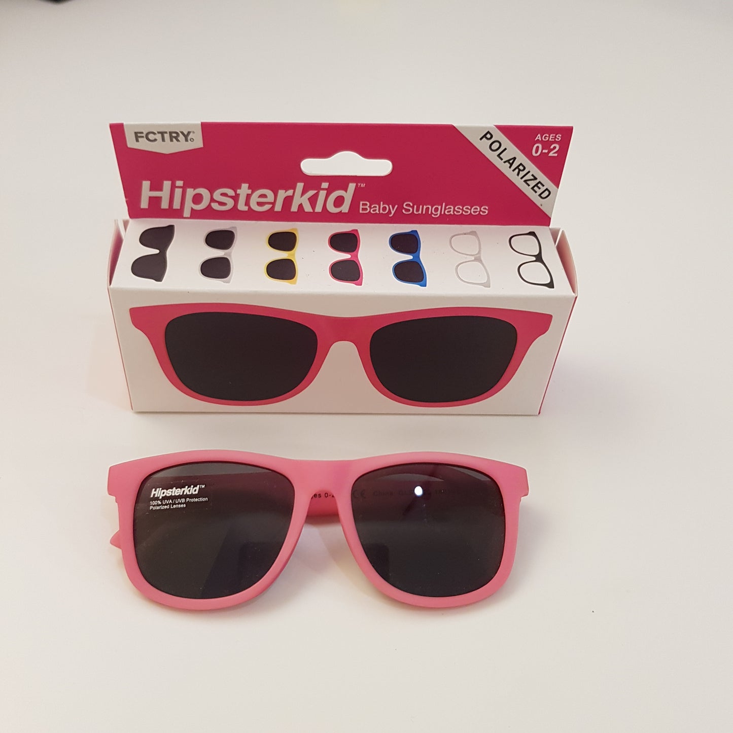 Hipsterkid Zonnenbril - 0-2 jaar - Roze