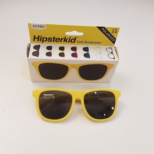 Hipsterkid Zonnenbril - 3-6 jaar - Geel
