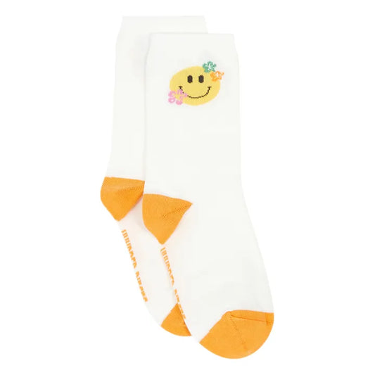 Smiley sokken GIRL 11 OFF WHITE