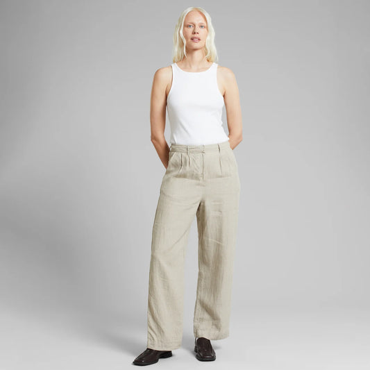 Women - Pants - Vickleby Linen Ecru