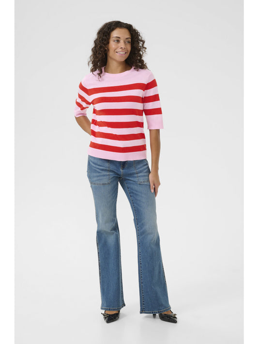 CUSabi Annemette Pullover Pink/red Stripe