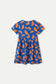 Vestido corto de niña estampado pomelos - 11403