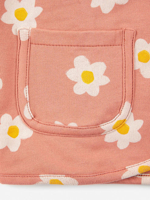 Baby Little Flower - Buttonned Sweatshirt