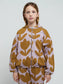 Retro Flowers All Over Zipped - Hoodie