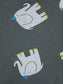 The Elephant All Over Zipped - Hoodie