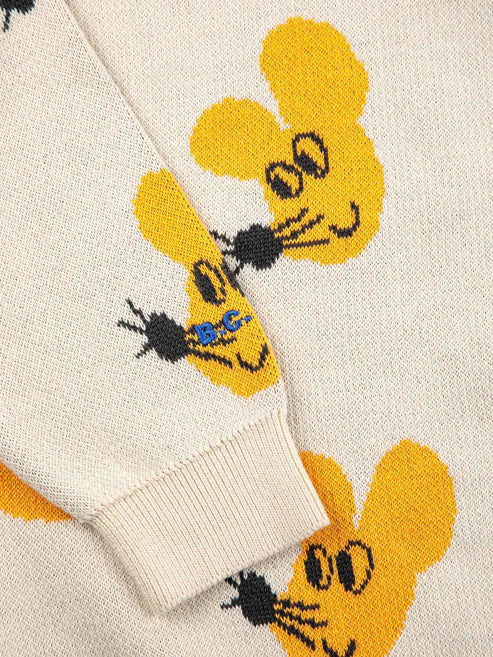 Mouse All Over Jacquard - Cotton Jumper