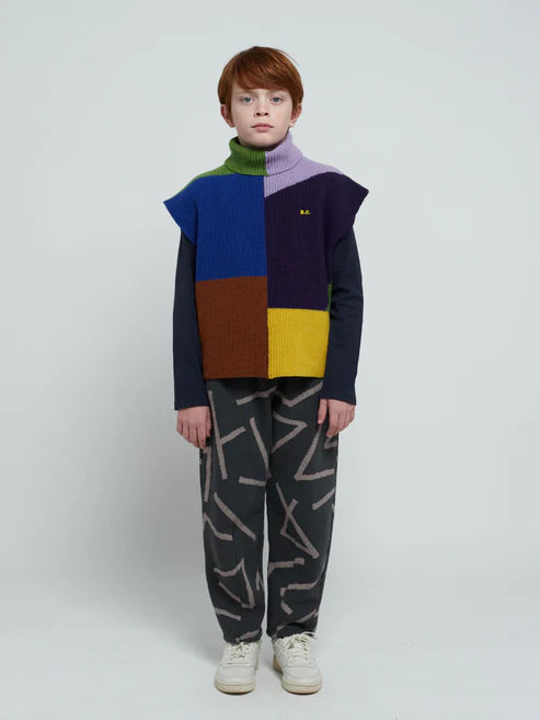 Multicolor Intarsia - Cotton Vest