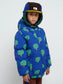 Color Block Blue Sheepskin Chapka
