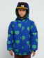 Color Block Blue Sheepskin Chapka
