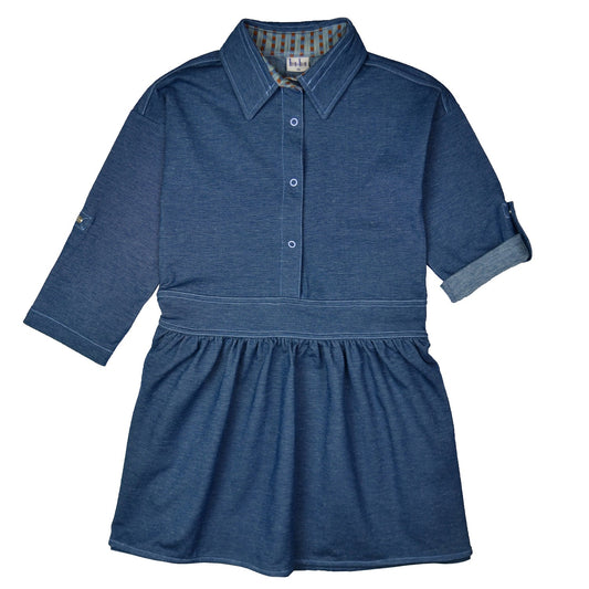 Geertje Dress - Punto Di Milano Blue