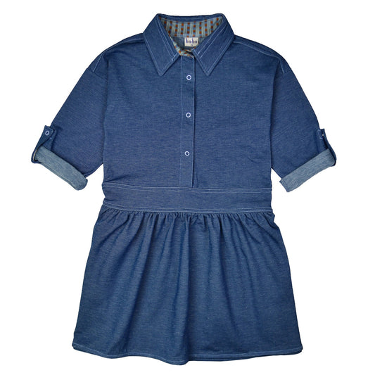 Geertje Dress - Punto Di Milano Blue
