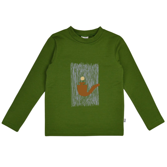 Artist Longsleeve Boys 2 Fleece Lycra Brushed Plain - Green