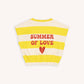 Stripes yellow - balloon top with embroidery