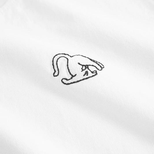 T-Shirt - Vadstena - Cat Cobra pose White