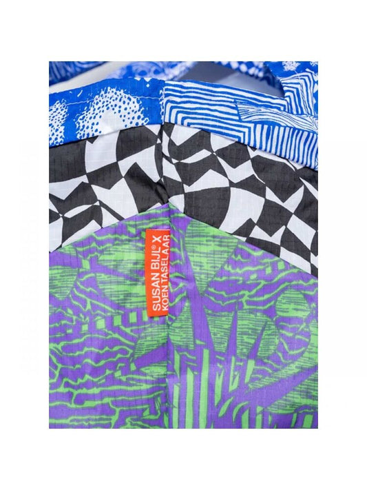 The New Shopping Bag - Endless Smoking Croissant Blue Medium