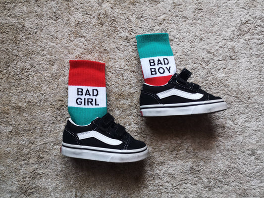 BAD GIRL TODDLER SOCKS: 23/28