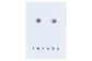 Alice Smiley Stud Earrings - Paars