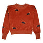 Gea Sweater Velvet Velours - Ostrich