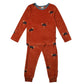 Pyjama Long Velvet Velours - Ostrich