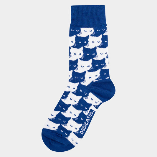 Socks Sigtuna Pepita Cats - Sodalite Blue