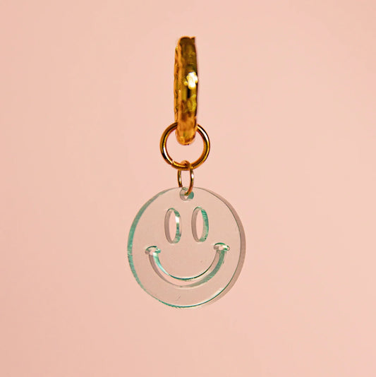 Plexi Hoop - Smiley Light Green