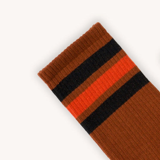 Basics - Sport Socks - Brown/Black