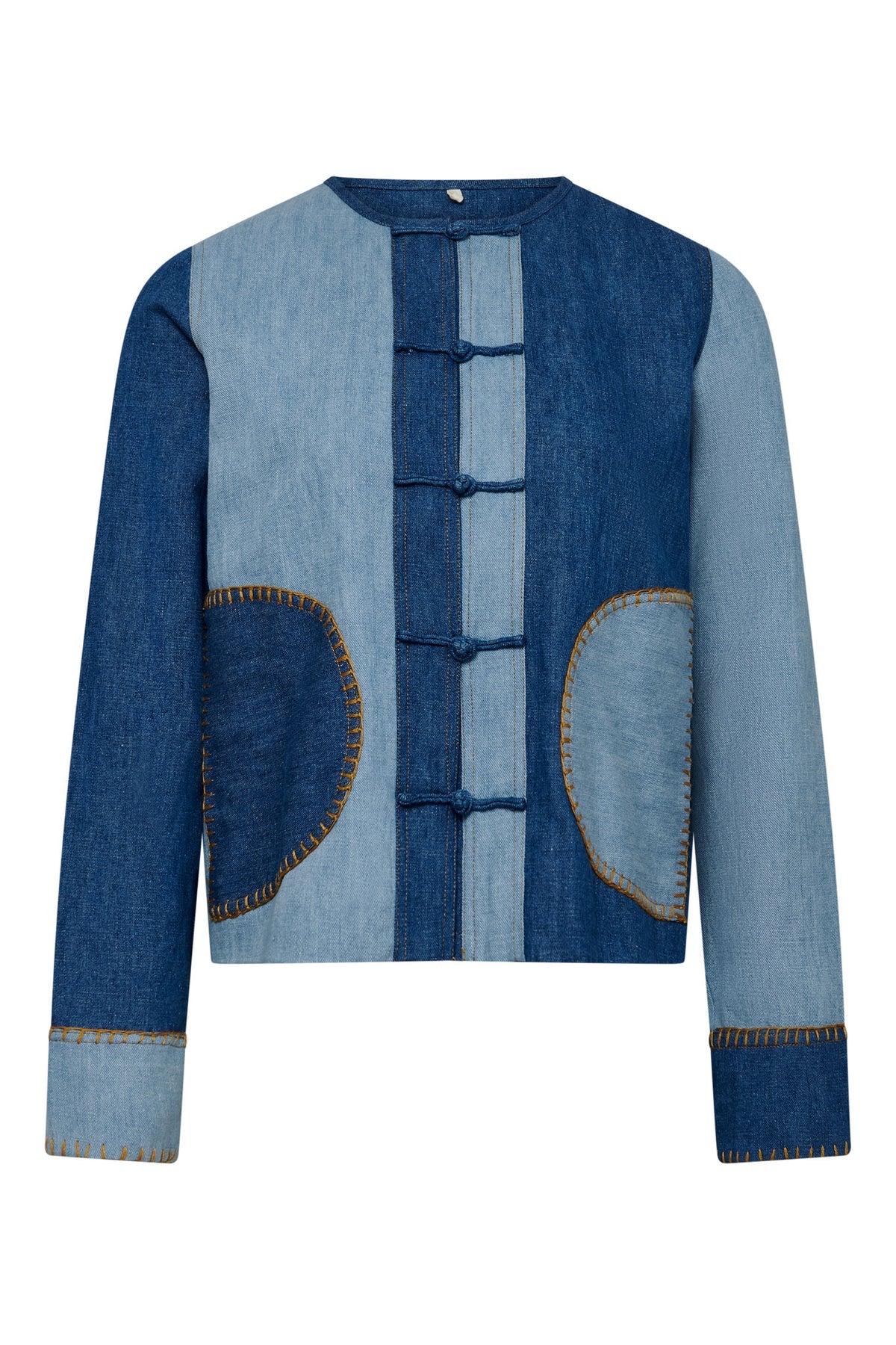 Nelly jacket - Blue patchwork